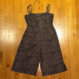 Hutch Black and White Jumpsuit with Textured Fabric